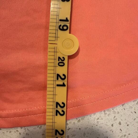 Bebe Authentic Sport Logo Mesh Tee Orange M Y2K Retro Activewear Sporty Logo - Picture 5 of 7